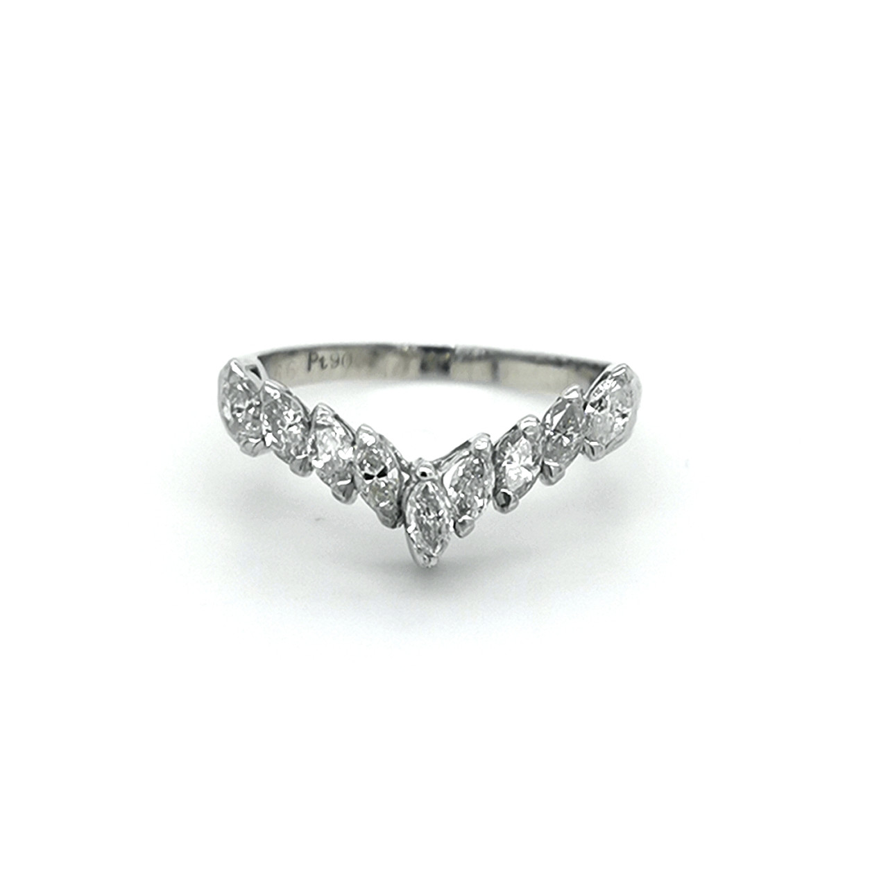 Second-hand Gents 9 stone Diamond ring 18-carat Gold